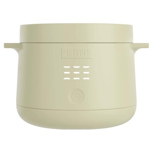 LIINI 2.0 PRO Breiwärmer olive Akku Babybreiwärmer 50W 10000 mAh Erwärmen per Knopfdruck IP66 auslaufsicher Edelstahlplatte BPA-frei USB-C Aluminiumkabel
