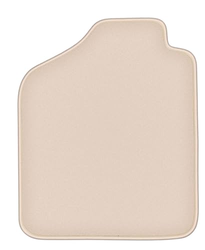 Tapis auto conducteur beige en velours pour rénover le sol d'une Fiat Uno