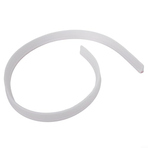 Tira de tapón de agua para ducha, sello de presa de ducha para baños sin curvas, sello de umbral de PVC flexible, tira de barrera de agua de baño, piso a prueba de fugas