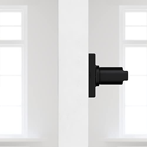 Image of Kwikset Casey Dummy-Door Handle,Single Sided Lever for Closets,French DoubleDoors,and Pantry,Matte Black Non-Turning Reversible Interior Push /Pull Lever, with Microban Protection (1 Count)(Pack of 2)