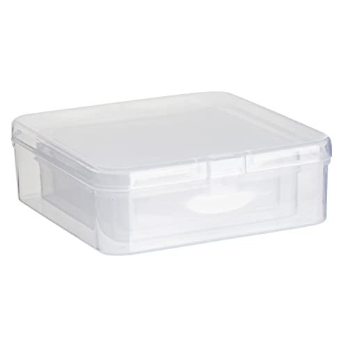 Image of Bright Creations 40-Piece Mini Square Storage Containers with Lids - 4 Sizes, Clear Plastic - Jewelry & Bead Organizer