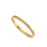 Elegante pulsera de oro rosa con 12 cristales de circonita con corte de estrella, ideal para ocasiones de moda (5)