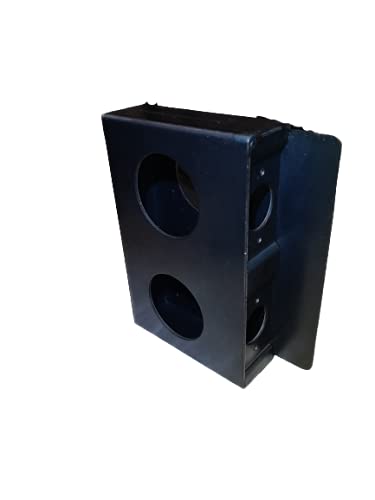 Weldandfabshop Gate Lockbox Double Hole Weldable Steel 6 3/4" X 4 3/8" X 1 1/4" Unpainted #TOP3