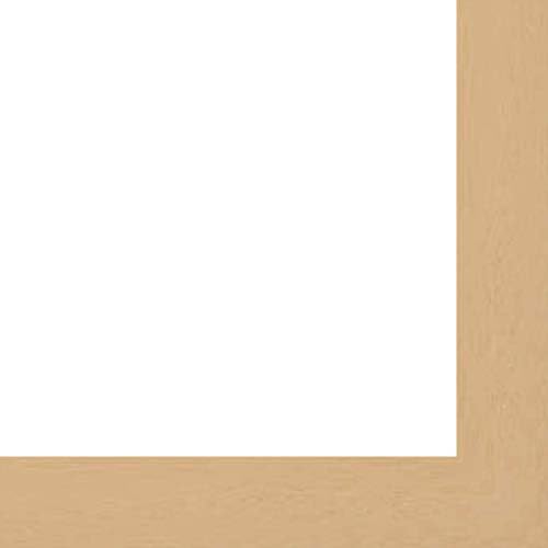 CountryArtHouse Picture Frame Moulding (Wood) 100ft Bundle - Traditional Natural Finish - 0.875" Width - 7/8" Rabbet Depth