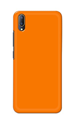 Image of Plain Orange Hard Back Case Cover for Vivo V11 Pro / X21s Back Cover -(J5) VNS2229