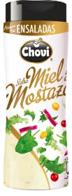Chovi Salsa Miele e Senape, Bottiglia da 250 ml, Dolce e Piccante, per Carne e Insalate, Confezione da 3