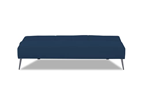 Image of Adorn India Xander 3 Seater Sofa Cum Bed (Blue) (3 Year Warranty)