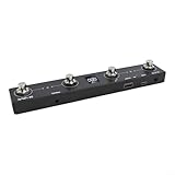 MVAVE Chocolate Plus 4 botones recargable para controlador de pedal MIDI para eficiencia para efectos de dispositivo MIDI y conmutación bancaria (negro)
