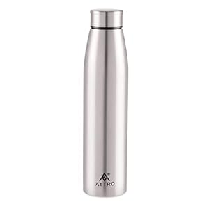 Stainless Steel Water Bottle – 1 Liter (Silver) (Bottle-04)