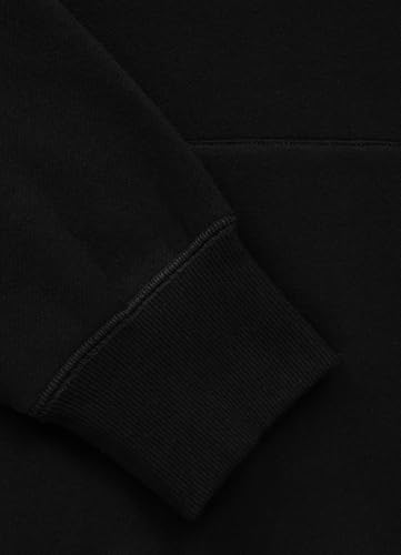PITBULL - Męska bluza z kapturem Norton, bluza z kapturem z dużym nadrukiem z przodu, wygodna bluza z kapturem, bluza z kapturem, czarny, M