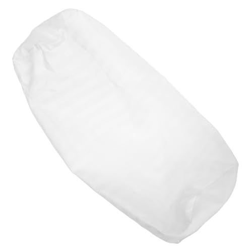 Abaodam Fundas de Almohada Redondas Cilíndricas 15x40 Cm de Tela Blanca Extraíbles con Cremallera para Cuello y Sofá Uso Doméstico Sencilla Funda Protectora