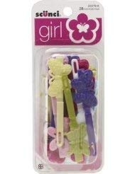 Scunci Kids Butterfly Hinge Barrettes 20 Pc