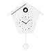 Produktbild Cuco Clock Kuckucksuhr SCHWARZWALDHAUS 25 x 28,5 x 12cm, Pendeluhr Wanduhr, Moderne Schwarzwalduhr, Pendeluhr mit Nachtruhefunktion, Vogelgezwitscher, Vogelstimme