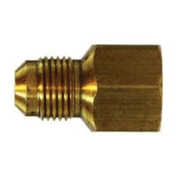10222 Adapter, 1/8 in SAE 45 deg Flared x 1/8 in FPT, Brass (2 Pack)