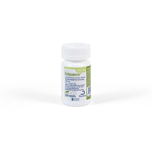 Cefpoderm® (cefpodoxime proxteil Tablets) for Dogs - 100 mg, 30 Tablets