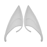Roadoor 1 Orejas de elfas, Orejas de elfas de látex, Consejos de Orejas de puntaje Suave de la Fiesta de Anime Accesorios disfrazados de Halloween Orejas de Hadas Norte