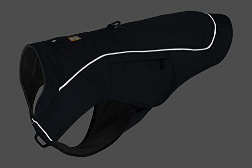 RUFFWEAR Overcoat Fuse 2-in-1-Kombination aus Hundemantel und -Geschirr, mit Fleece Gefütterte Hundejacke, Basaltgrau, Größe M