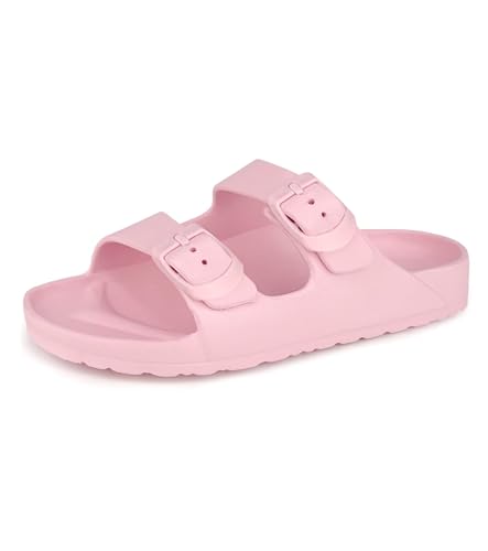 Image of Kids Slide Sandals Boys Girls Buckle Adjustable EVA Slipper Sandals