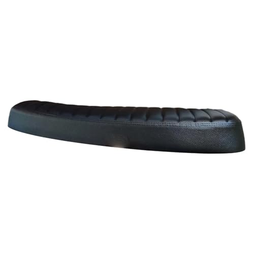 Siège de moto plat en cuir PU noir de 610mm pour pilote et passager