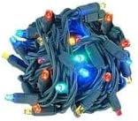 Luces navideñas LED multicolor 24 unidades 25 pies miniatura 7
