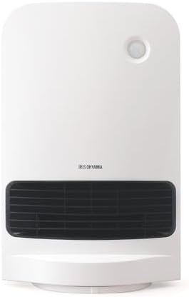 アイリスオーヤマ ヒーター セラミックファンヒーター 人感センサー付き 節電 省エネ 大風量 首振りタイプ 1200W 転倒オフ機能 速暖 小型 コンパクト 切り忘れ防止 PCH-MSW12B-W ホワイト