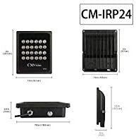 IRP24-940nm Invisible WideAngle 24pc High Power LED IR Array Illuminator