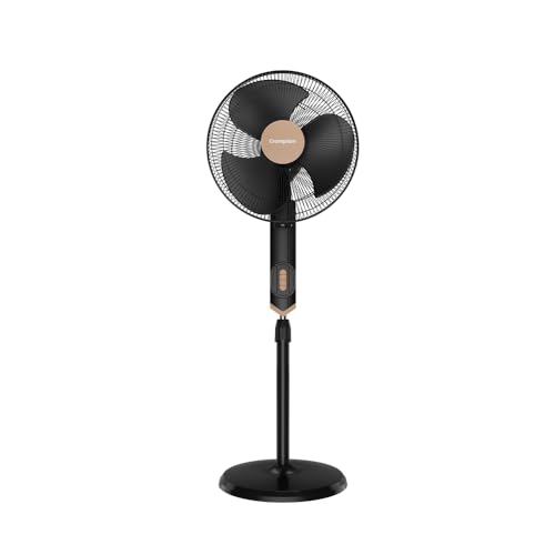 Image of Crompton HISPEED Torpedo EX 400 mm Pedestal Fan | 2100 RPM | Easy Neck Tilt Mechanism | Superior Air Delivery | Smooth Oscillation | 2 Year Warranty | Black Bronze