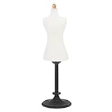 White 1/24 Miniature Dress Form Mannequin Dollhouse Decoration Accessories, DIY Doll House Kit