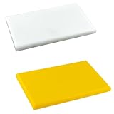 table basse verre TABLA PROFESIONAL: Pack de 2 Tablas de corte de polietileno de 30x20x1cm para cortar de forma segura carnes, pescados, verduras y frutas.