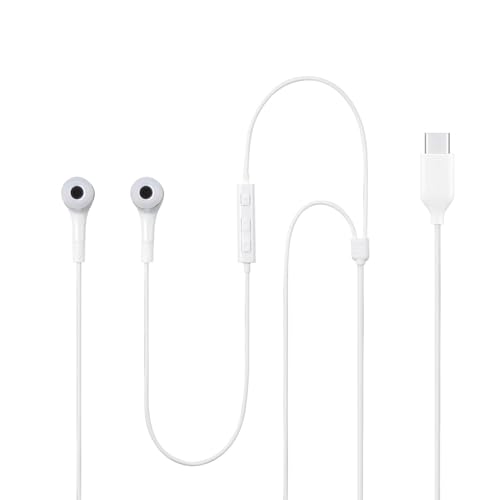 Image of Original Type C Earphone Compatible with Samsung S24 Headphones with Microphone Noise Isolation Stereo Wired Earphones for Samsung Galaxy S22 S23 Ultra Pixel 7a, iPhone 15 to 16 Series