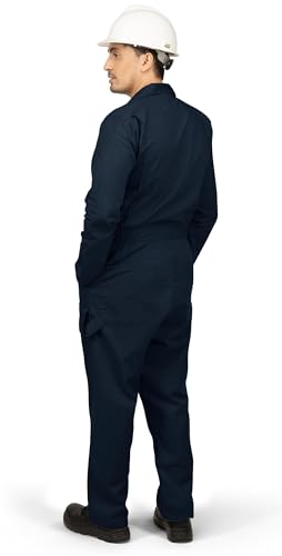 NY Threads Men’s Twill Coverall Relaxed Fit Long Sleeve Utility Work Wear2
