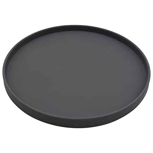 Dekovita Dekotablett Ø30x2cm - Kerzenständer Dekoschale Kerzenteller Beton-Optik Grau