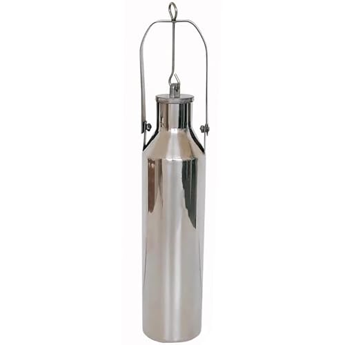 HDYZJQ Oil Sampling Container/Core Sampler, Handheld Oil Sampling Device/Liquid Extractor for Fuel Oil/Gear Oil/Diesel Oil/Motor Oil, Easy to Clean(Silver,Small)