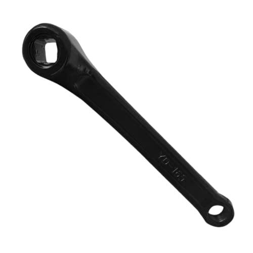Brazo de manivela izquierda para bicicleta Brazo de manivela de bicicleta horizontal disponible en orificio de diamante 165 mm Brazo de manivela de bicicleta negro Juego de bielas de bicicleta de carr