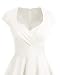 Bbonlinedress Vestido Corto Mujer Retro Años 50 Vintage Escote En Pico Off...