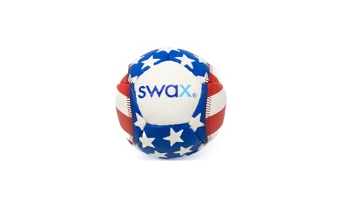 Swax Training Baseball Stars/Stripes (2Pack) SoftImpact LimitedFlight Regulation Size & Weight Faux Leather Training Balls for Kids (3)