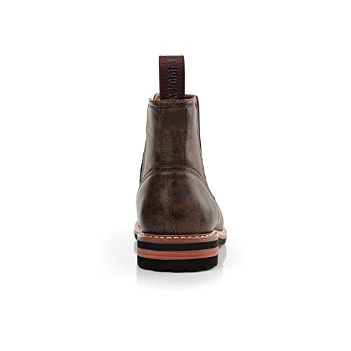 Image of Polar Fox Men's Classic High-Top Chelsea Boot | Stylish Slip-On Ankle Boot for Dress, Casual & Formal Wear