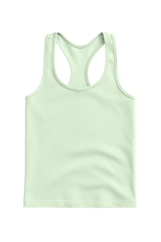 Image of Kurve Premium Girls Seamless Supersoft Wide Strap Comfortable Racerback Tank (Made with Love in The USA)