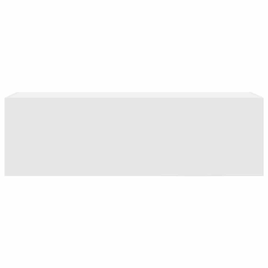 Mobile da Bagno a Parete Bianco 100x25x30 cm in Truciolato, Mobili,Armadietti e portaoggetti,Componenti di arredo,Componenti di arredo bagno, 13.55kg-860094
