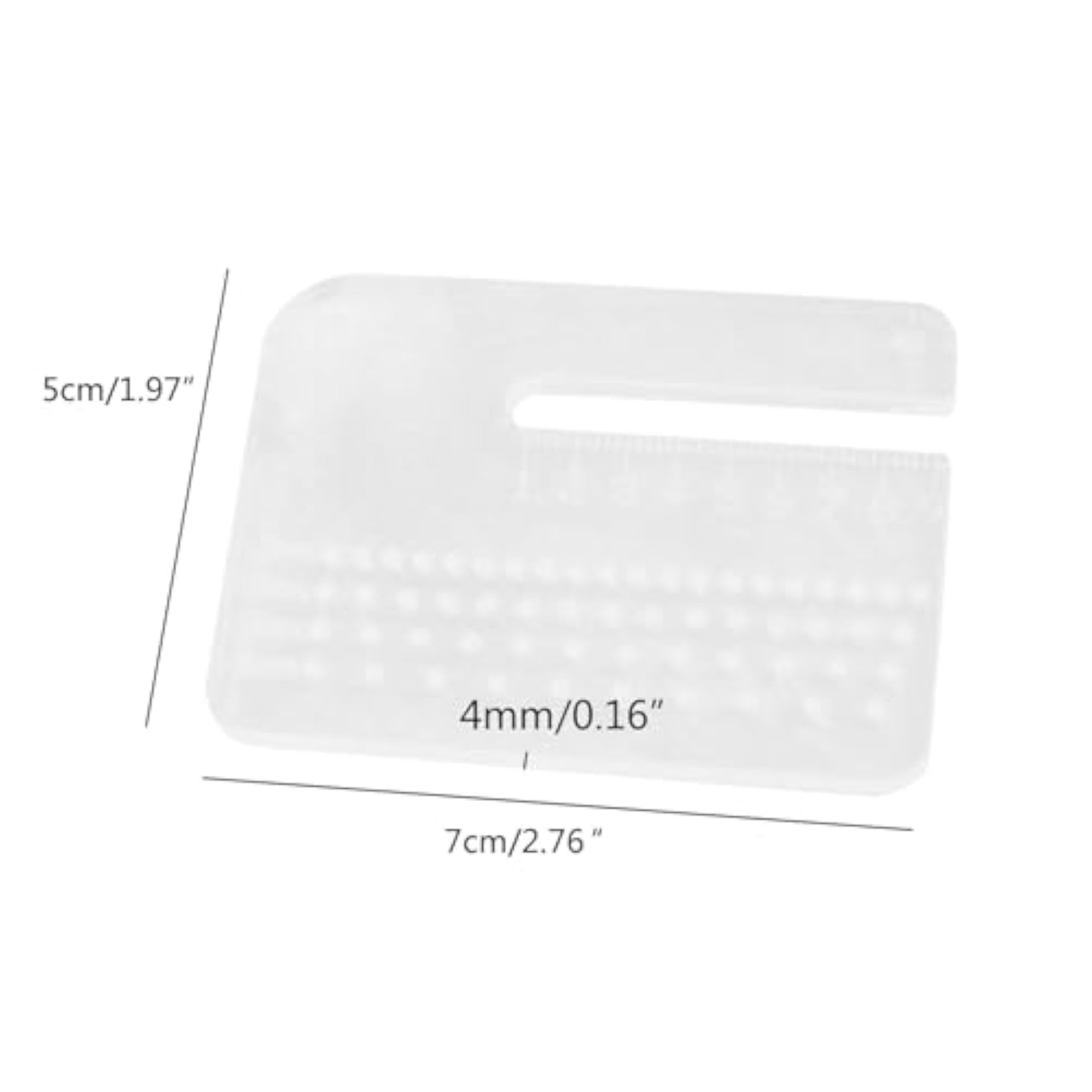 2 Pcs Acrylic Punching Aid Plate for Leathercraft