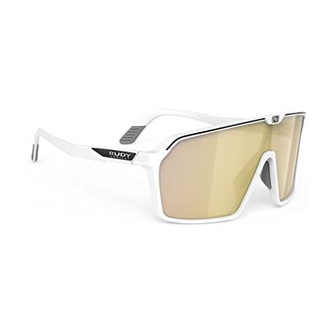 Rudy Project Spinshield Cycling Glasses in White Matte Cover