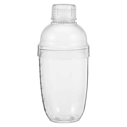 ULDIGI Coctelera Negra de 530 Ml con Escala, Mezclador de Bebidas a Prueba de Fugas para Bar y Hogar, Resistente a Temperatura, Vaso Medidor Ergonómico para Cócteles, Té y Vino