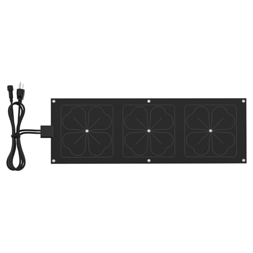 10 x 30 Premium Heated Snow Melting Mat TPO Material -40F Cold Resistance 0.22 Thick Vehicle-Grade Ice Mat with Overload Protection & Thermostat Non-Slip for Driveways Walkways Stairs