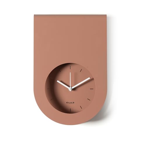 Horloge murale design en fer marron moderne Lembo Arti & Mestieri 21x32 cm - 2