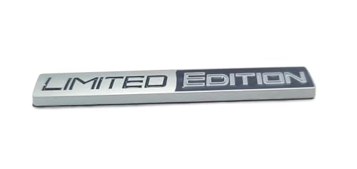 Image of 1pcs 3D Metal Limited Edition Emblem Car Logo Trunk Lid Badge Sport Turbo Decal Replacement for Universal Vehicle, Car, SUV, Truck (Grayish Black)
