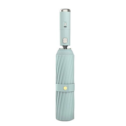 Parapluie de voyage avec ventilateur automatique et pliable contre les intempéries d'été