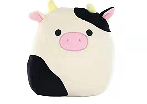 Qiangsheng Cute Cow Soft Plush Pillows Toy kavaii Doll Cosplay Gift for Boys Girls Pillow Stuffed Cow Pillow Plush 8 inches