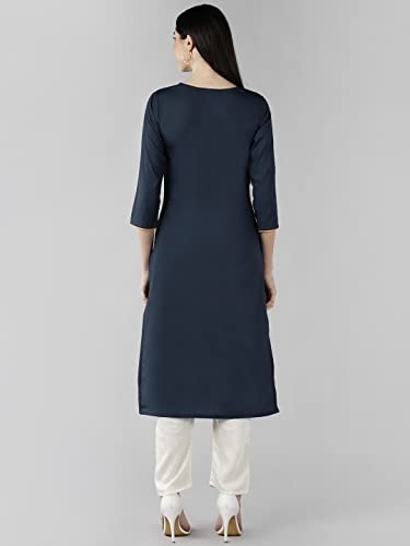 Image of Vaamsi Women's Crepe Regular Kurta
