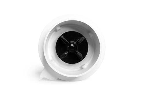 Image of HAPPY E Transparent Bullet Jar 300 ml | BPA-Free Polycarbonate | 304 Stainless Steel Blades | Fits 2-Lock Mixer Grinders