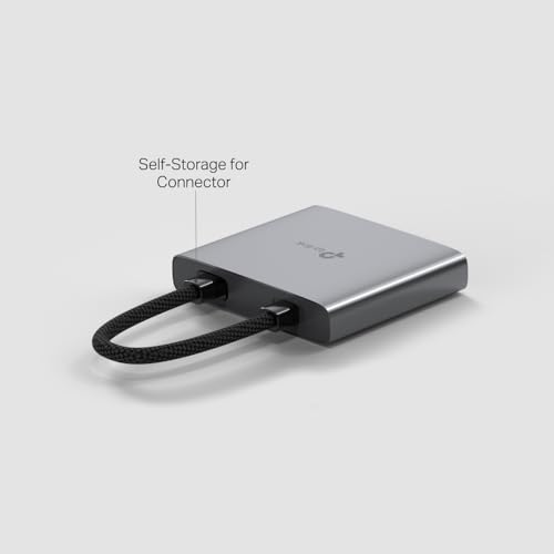 Image of TP-Link USB C Hub 3-in-1 Multiport Adapter (UH3020C) | 4K HDMI | 100W Power Delivery | 1xUSB-A 3.0 Port | 5Gbps High-Speed Transfer | USB C Dongle for MacBook, iPad, ThinkPad and More | Plug and Play